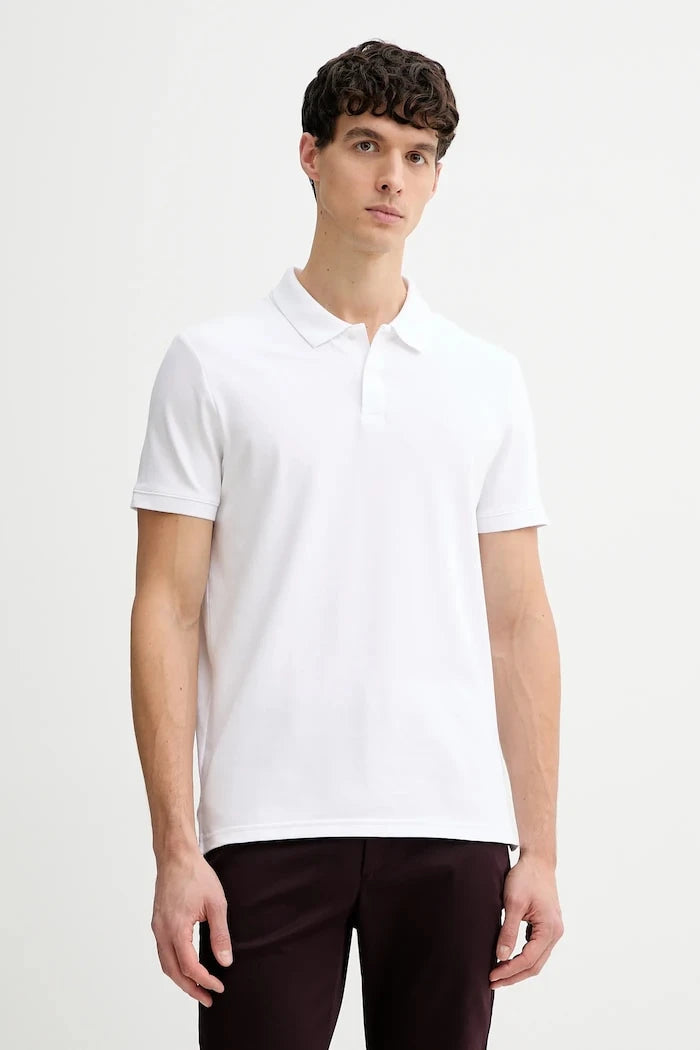 Calvin Klein тениска с яка мъжка с памук