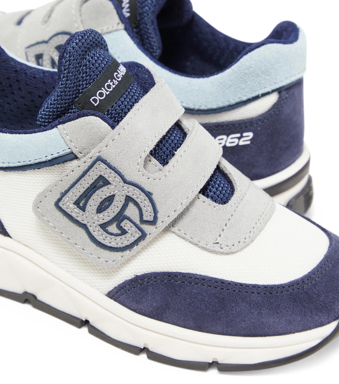 Dolce&Gabbana Kids - DG suede-trimmed sneakers
