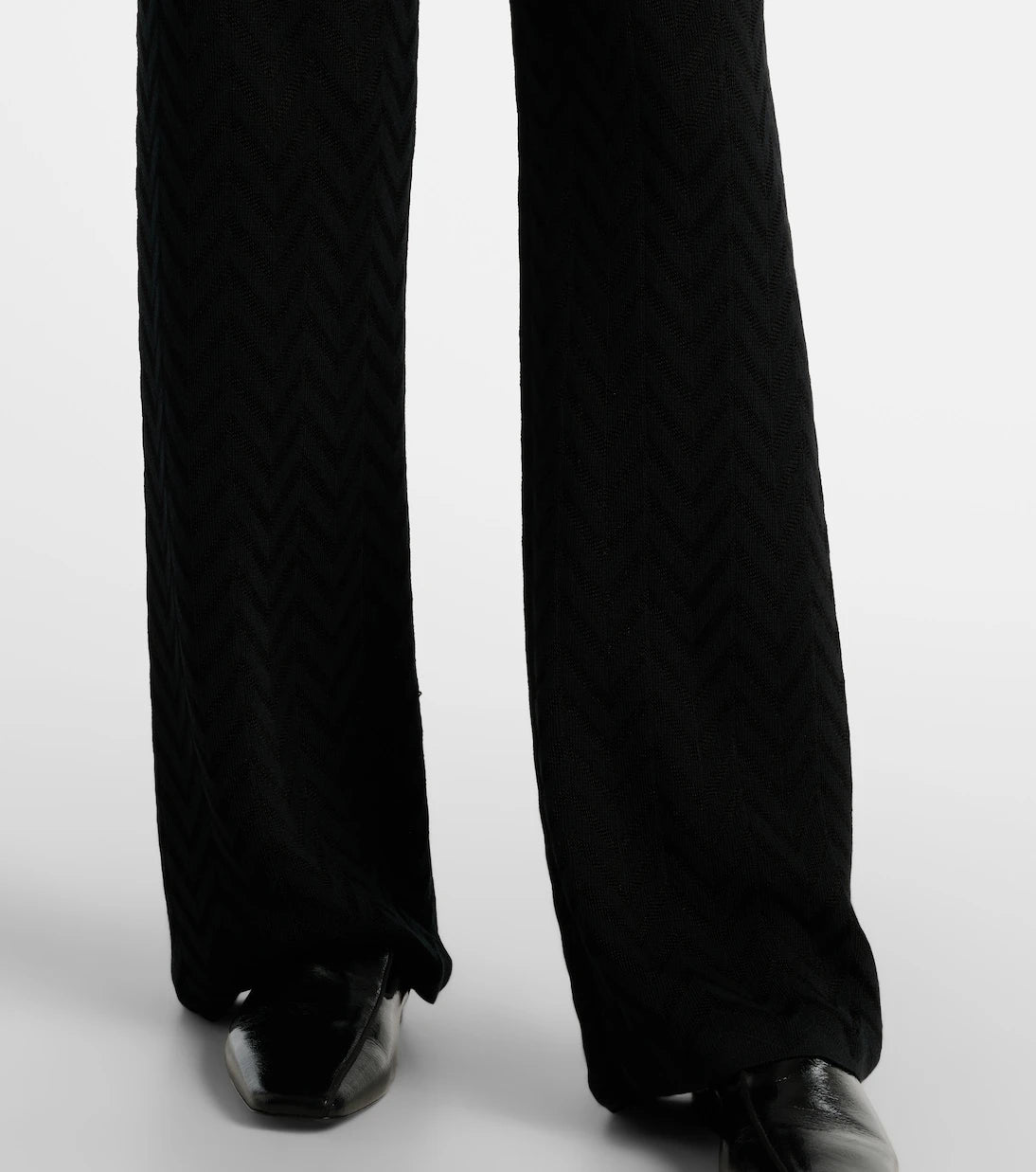 Missoni - High-rise cotton-blend wide-leg pants
