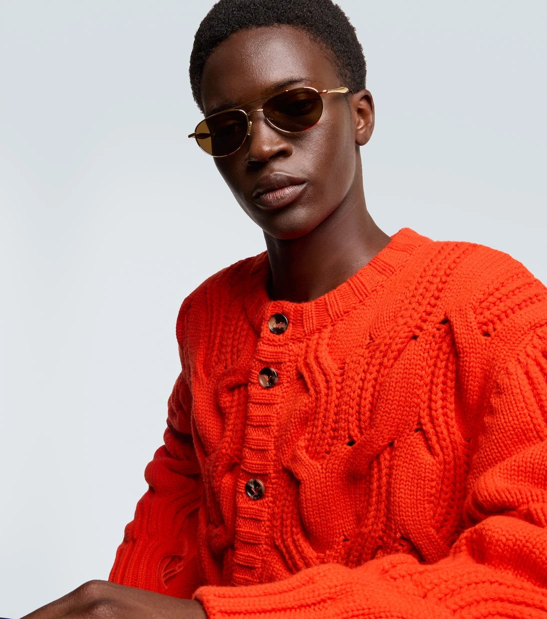 Bottega Veneta - نظارة شمسية فين أفياتور