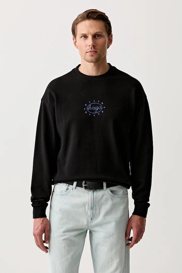 HUGO Blue Erkek Pamuklu Oversize Sweatshirt Nugodana