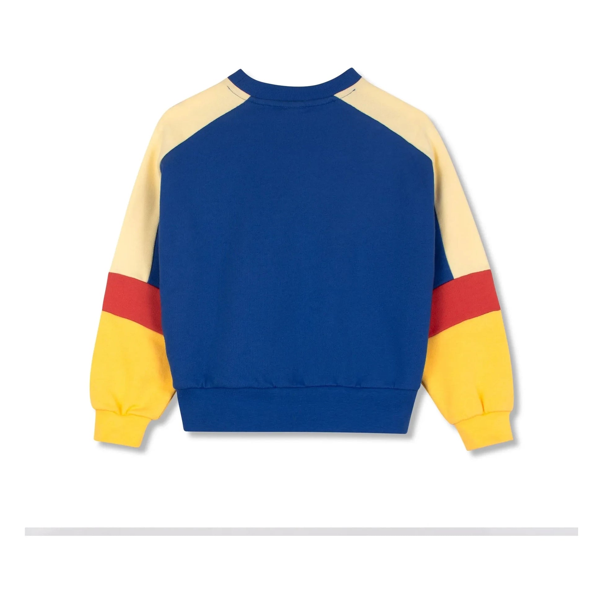 Wynken - Colorblock organic cotton sweatshirt | Dark Blue
