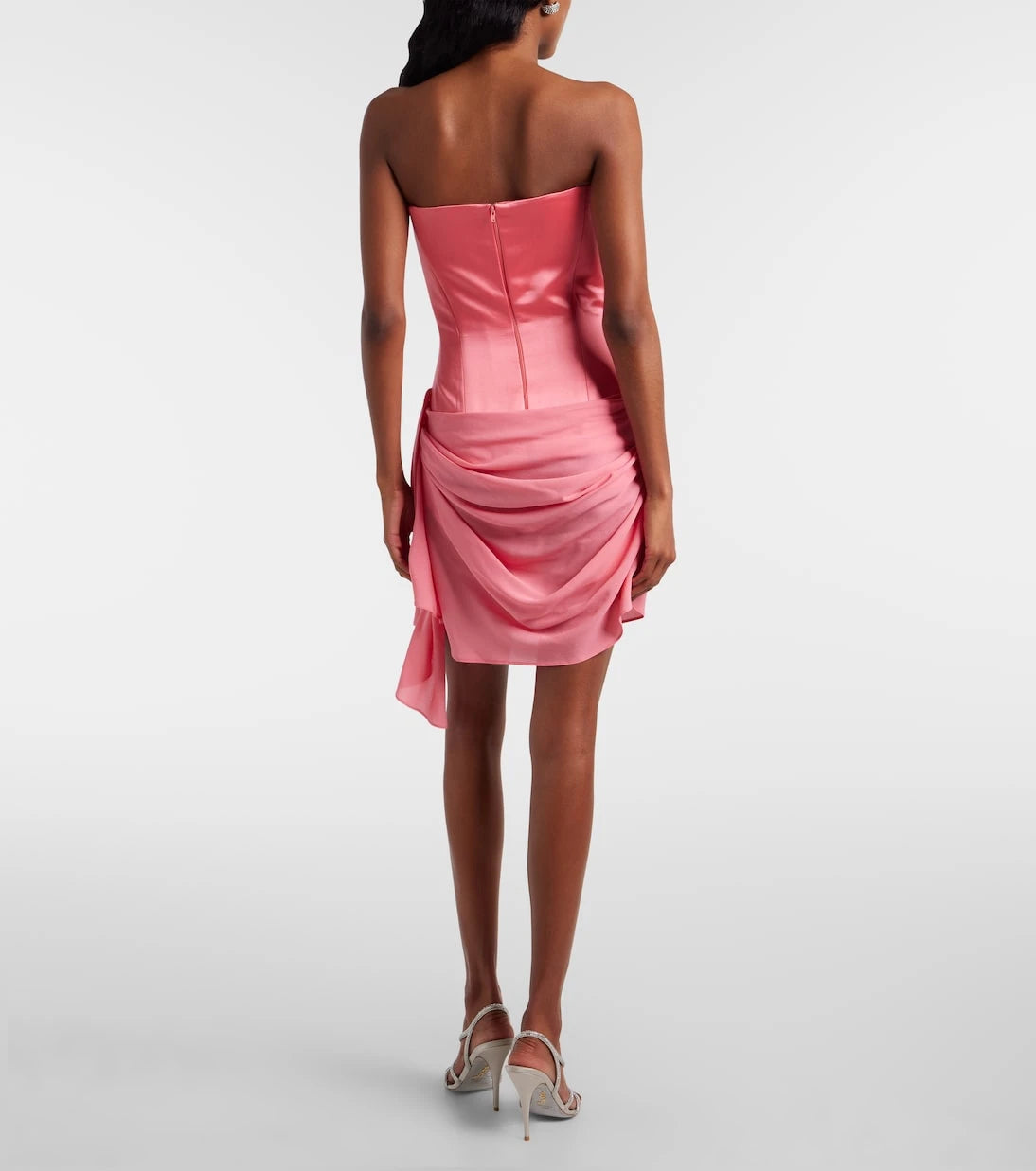 Alex Perry - Draped silk corset dress