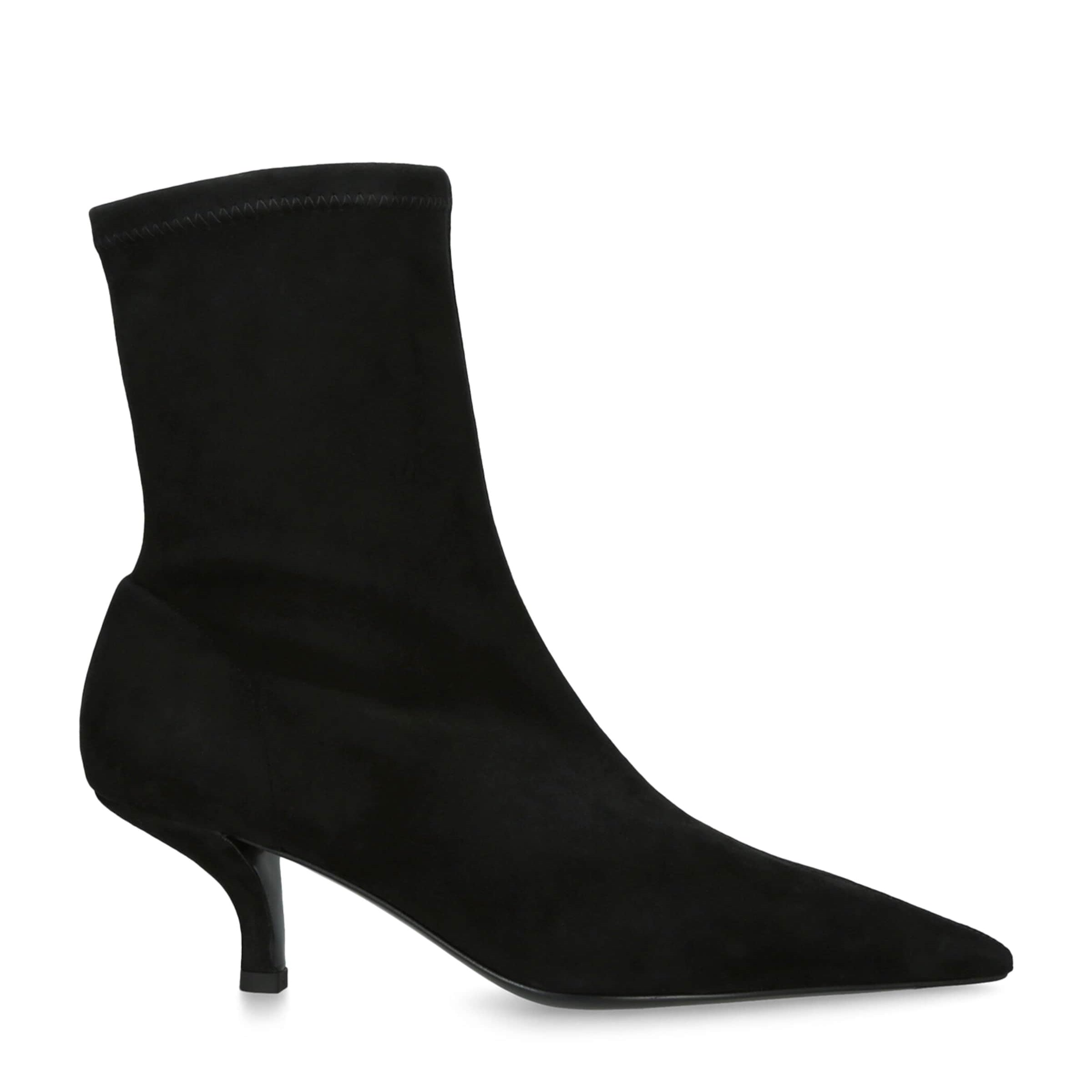 Black Suede Heeled Boots 55