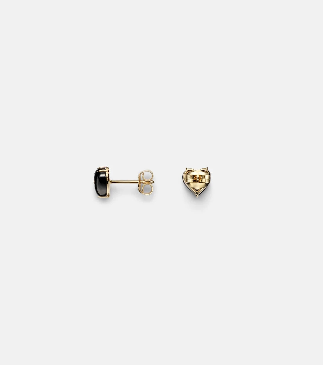 Sydney Evan - 14kt gold earrings with diamonds and onyx