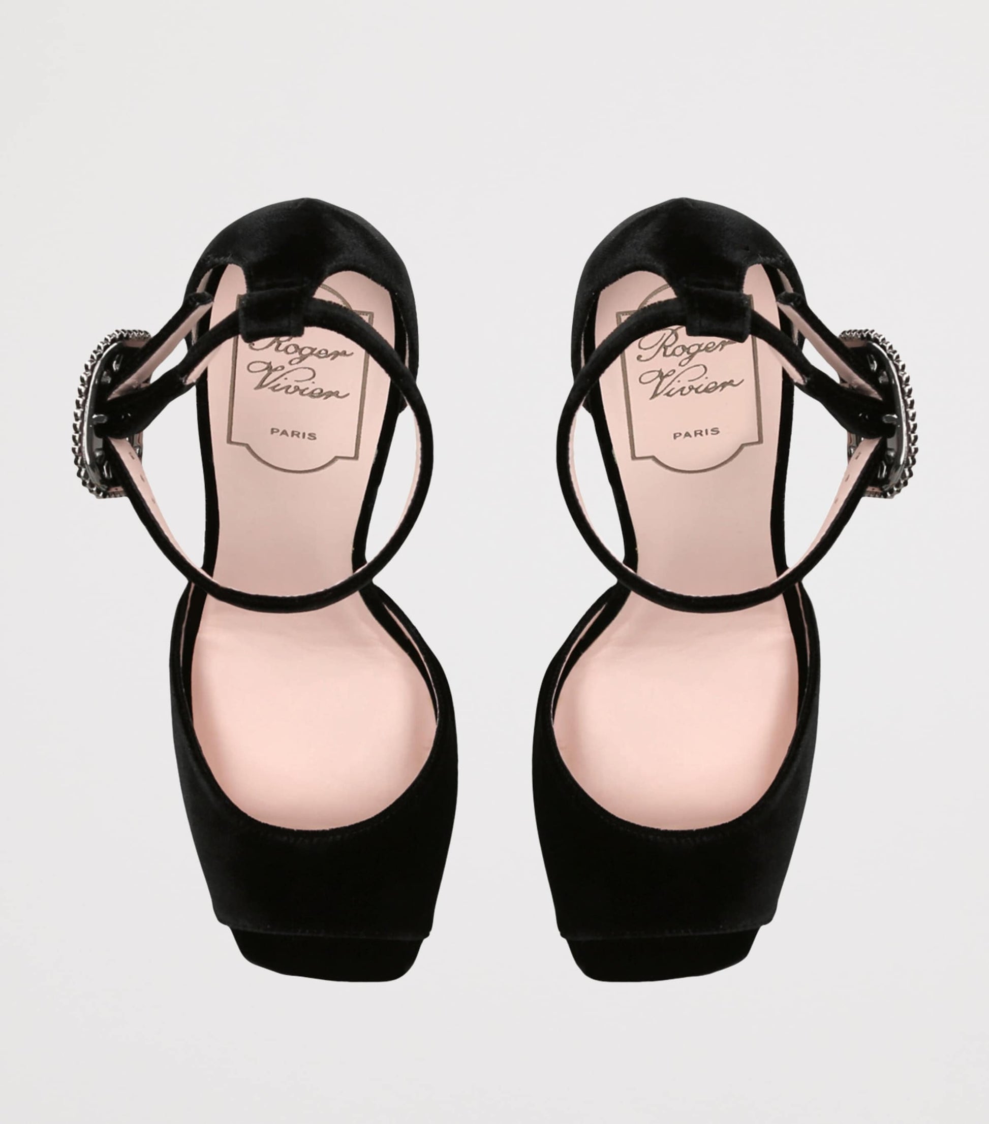 Velvet Platform Sandals 120