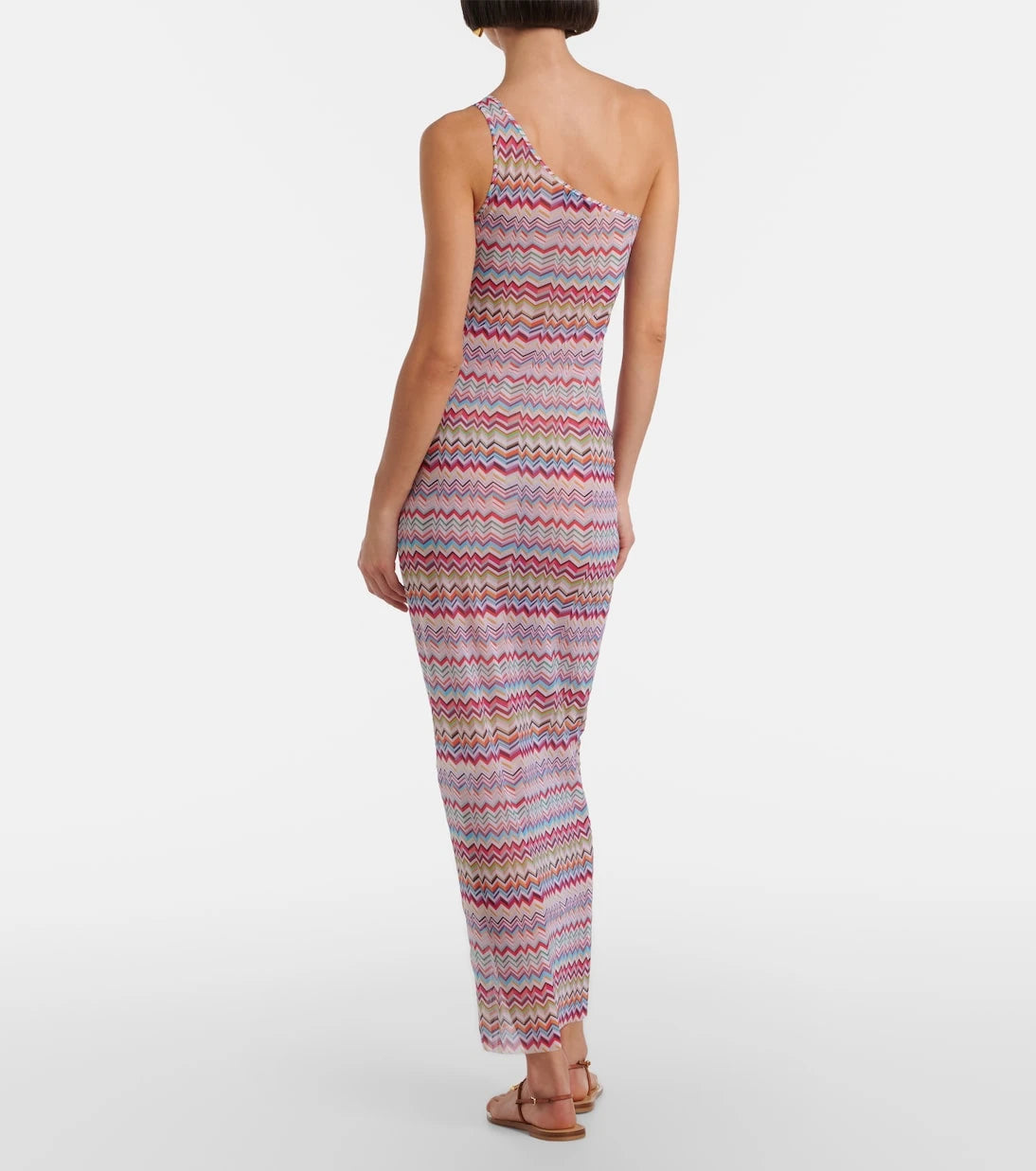 Missoni - Zigzag one-shoulder maxi dress