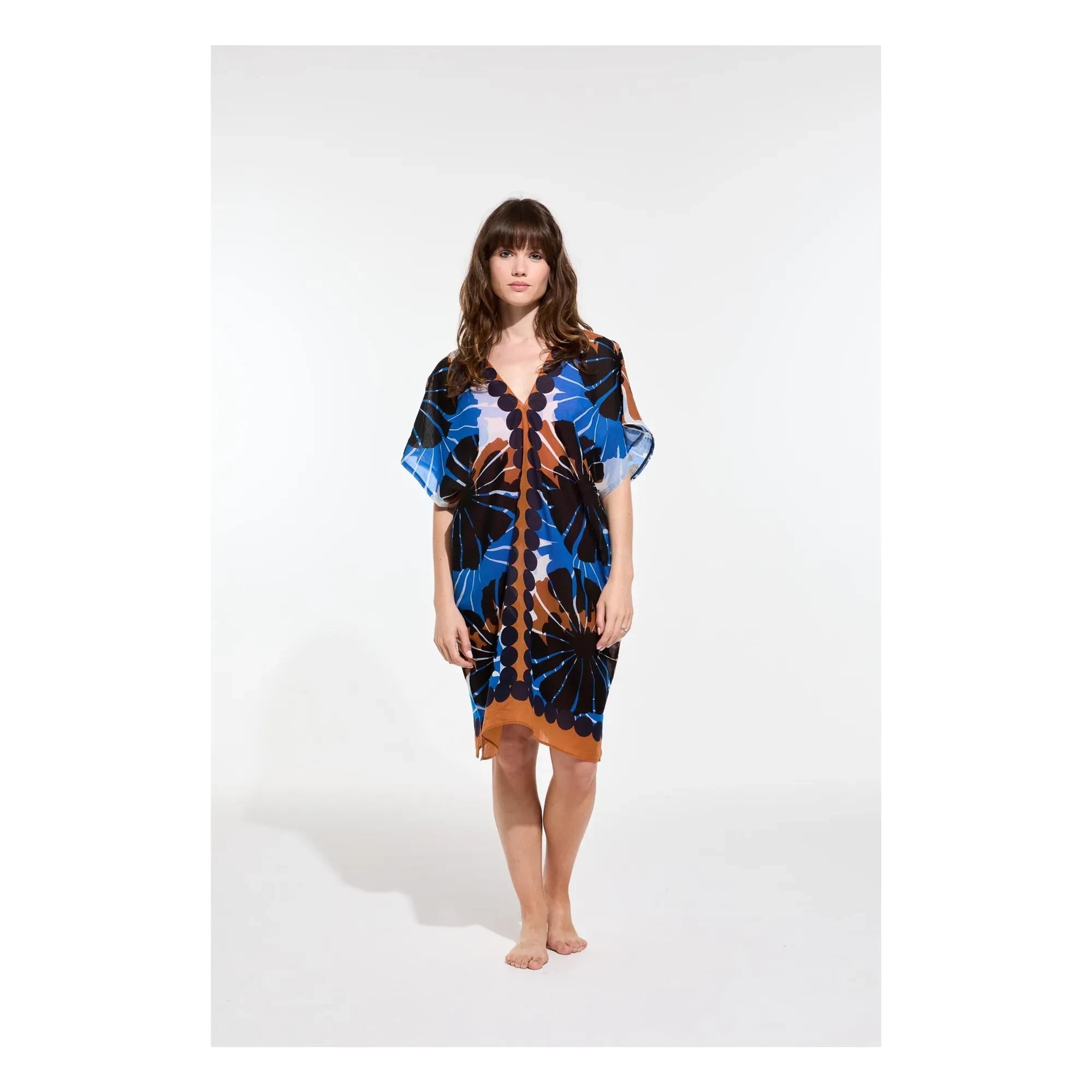 Mapoésie - Elia Pavot Cotton Dress | Blue