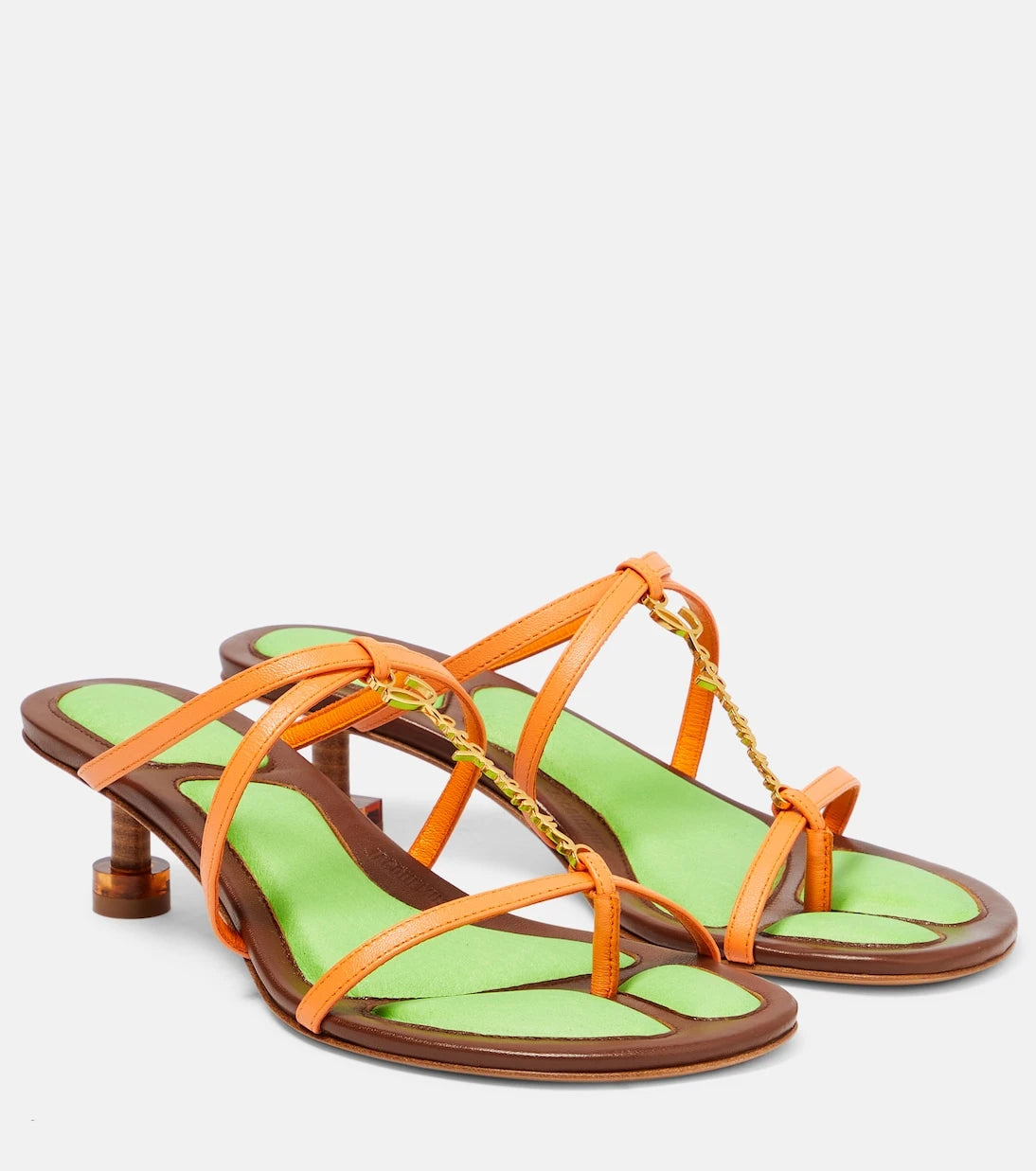 Jacquemus - Les Sandales Basses Pralu leather sandals