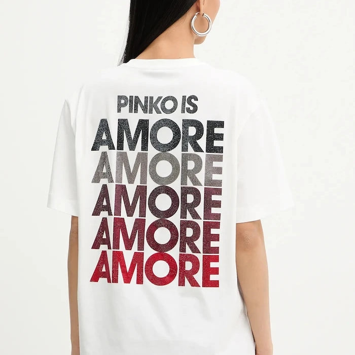 Памучна тениска Pinko