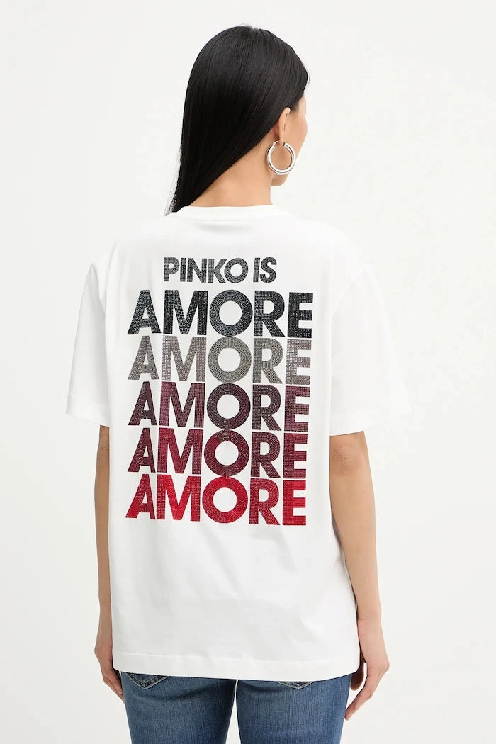 Памучна тениска Pinko
