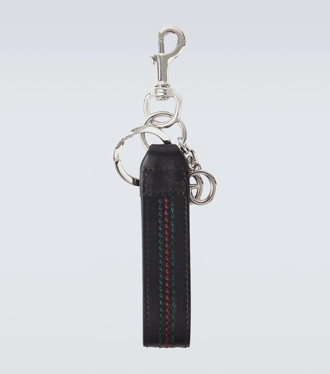 Gucci - Double G leather keychain