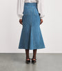 Blue Denim Megan Midi Skirt