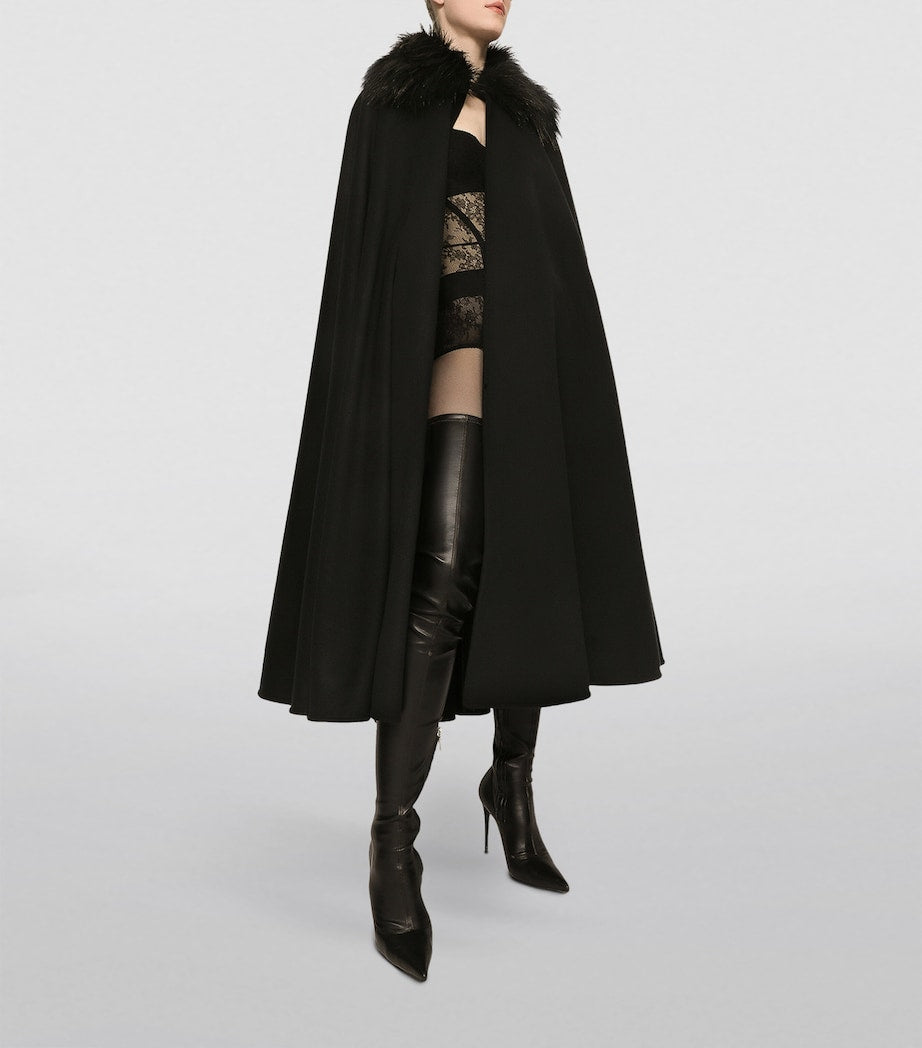 Multi Cashmere-Wool Cape