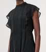 AllSaints Black Asymmetric Fleur Dress