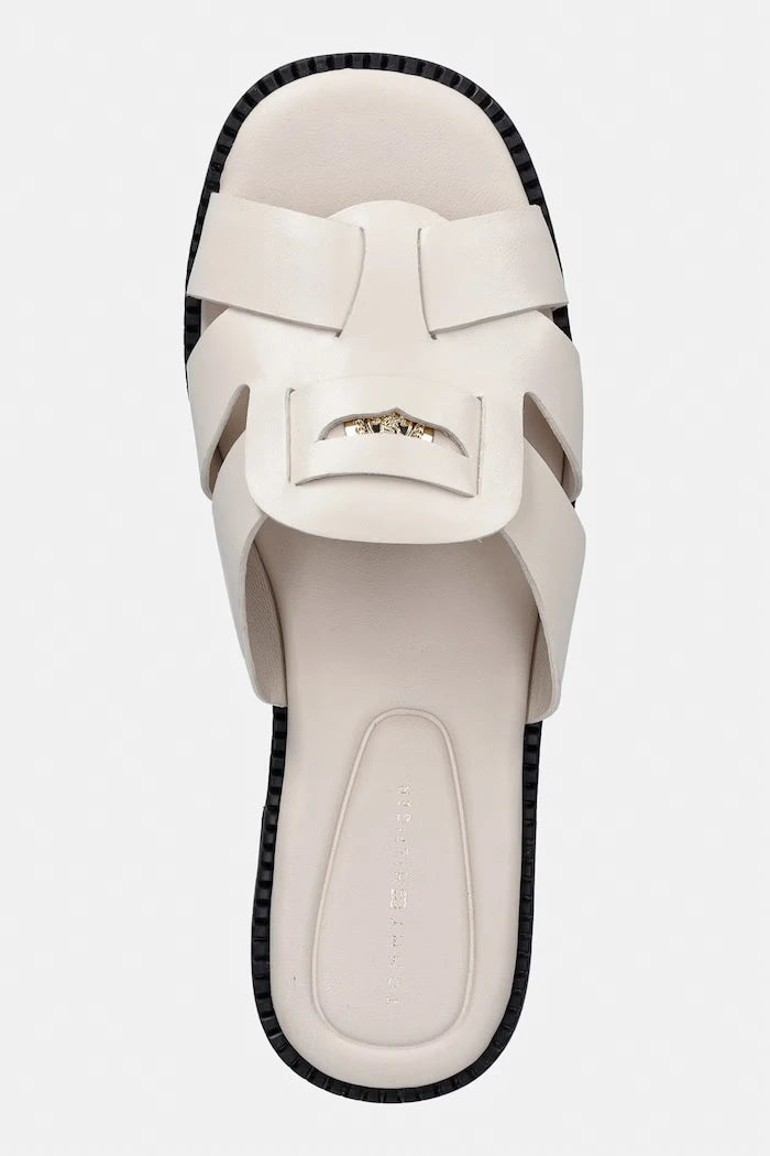 Tommy Hilfiger чехли дамски от кожа COIN LEATHER SANDAL