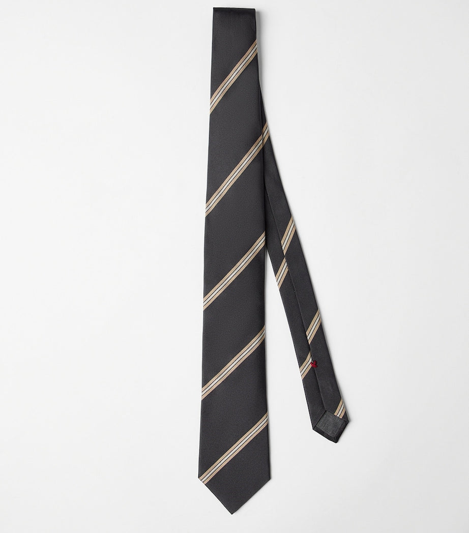 Silk Regimental Stripe Tie
