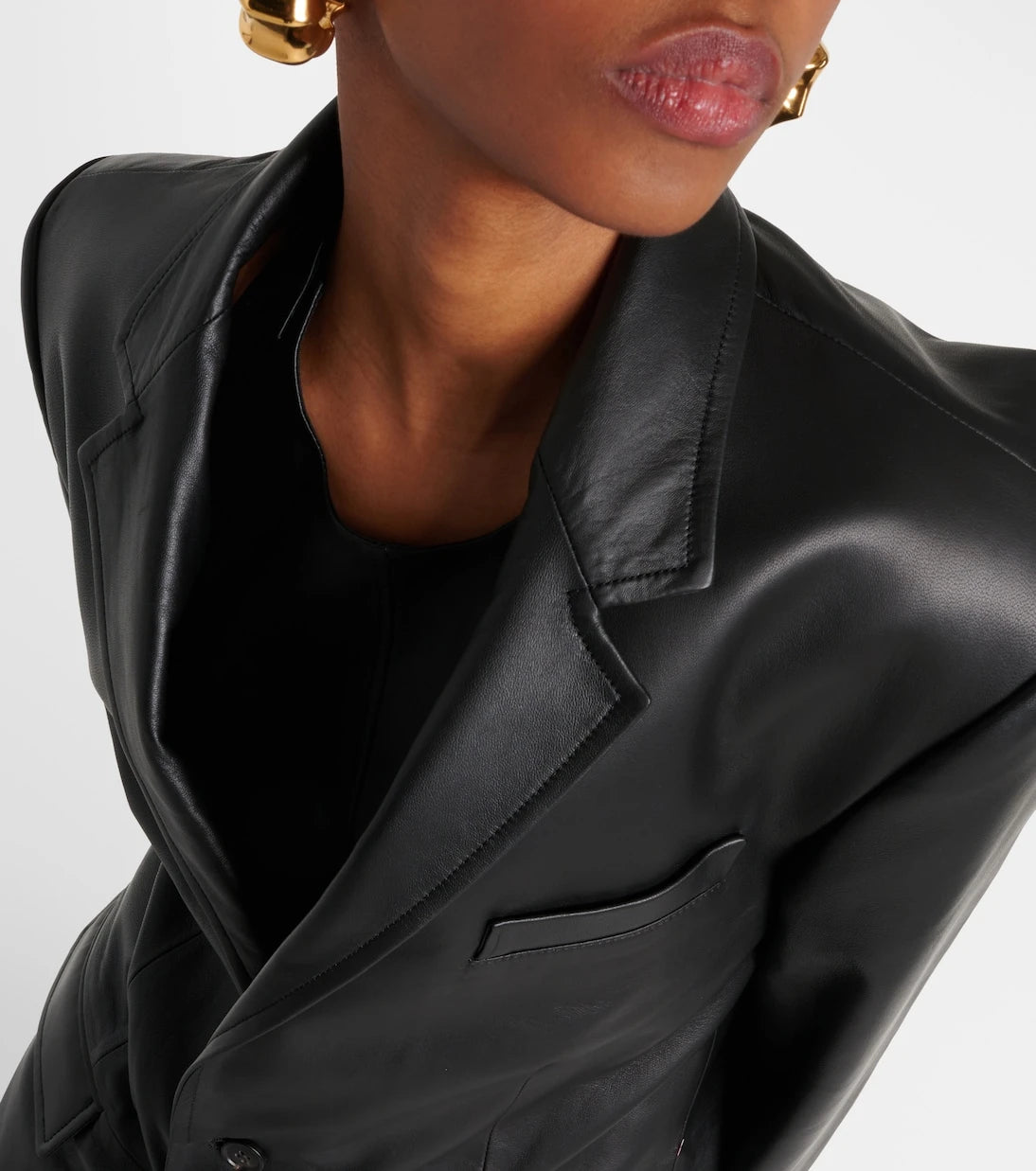 Wardrobe.NYC - Oversized leather blazer