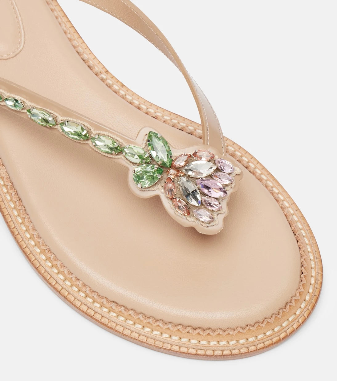 Simone Rocha - Embellished leather thong sandals