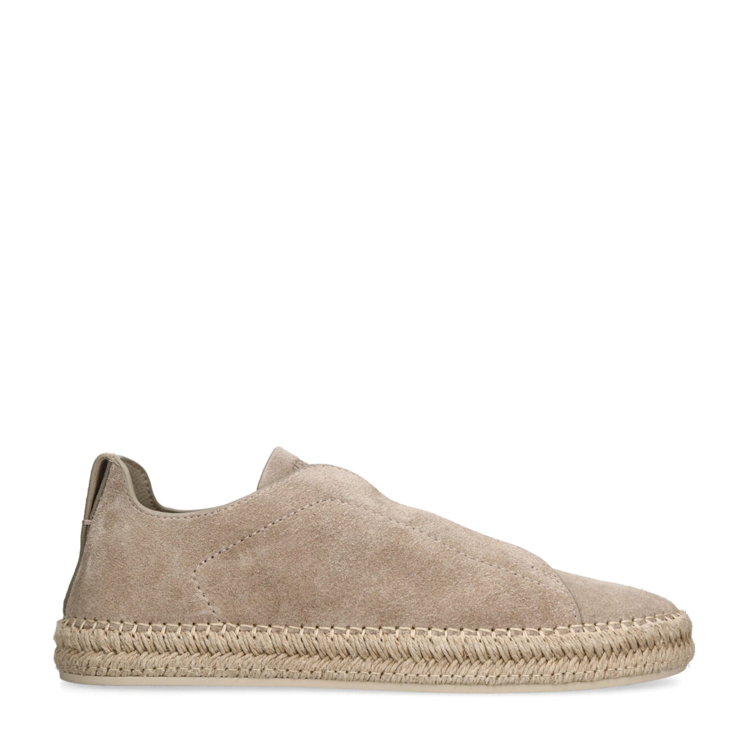 Suede Triple Stitch Espadrilles