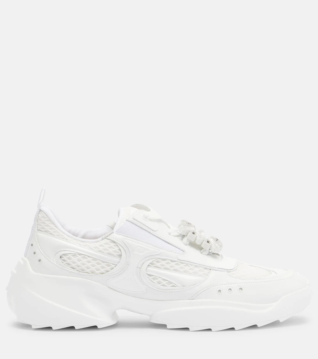Roger Vivier - Viv' On The Run leather-trimmed sneakers