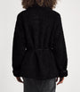 Simkhai Black Fleece Belted Kimia Jacket