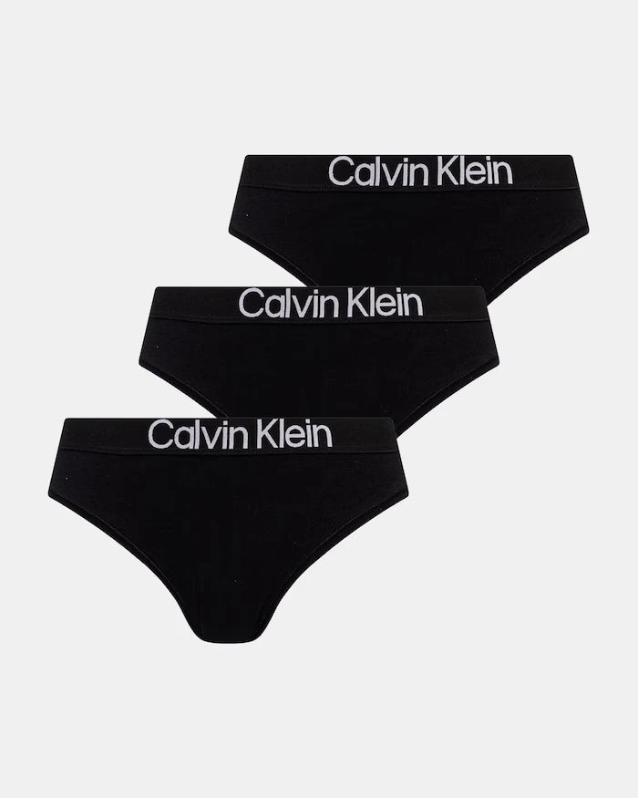 Calvin Klein Underwear pamuklu elastanlı kadın bikini külot 3'lü