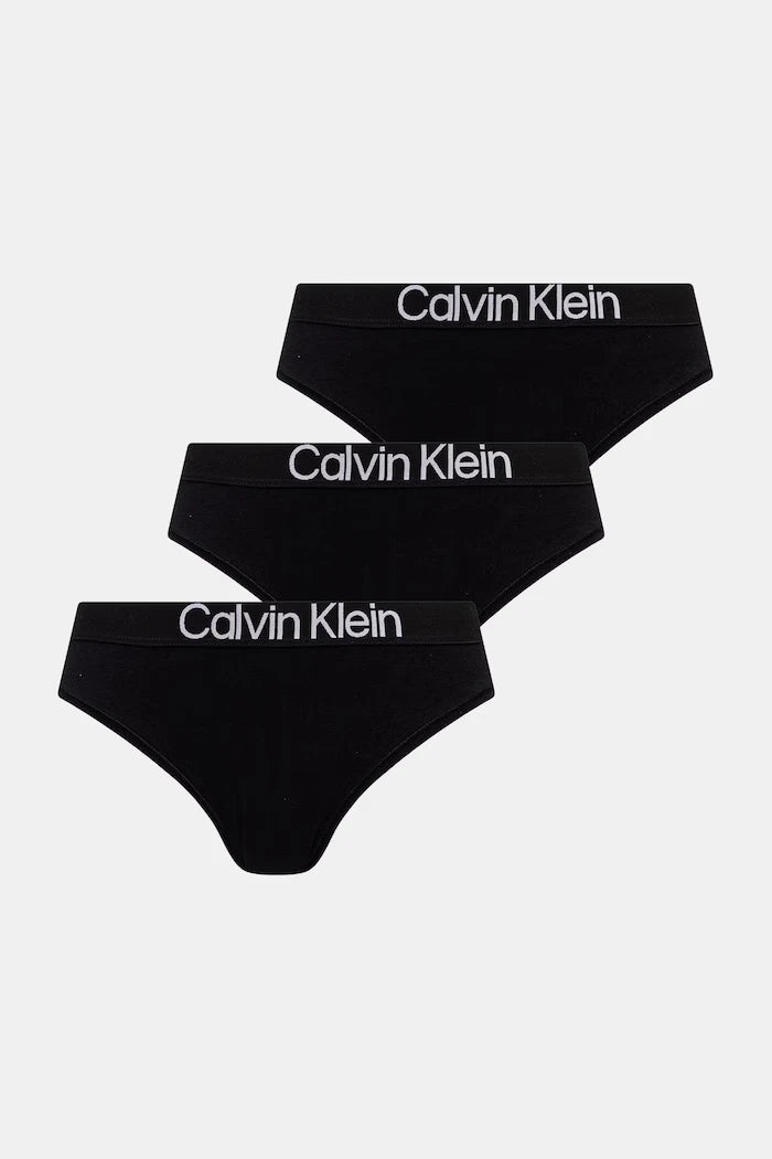 Calvin Klein Underwear pamuklu elastanlı kadın bikini külot 3'lü