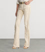 White Annabeth Leather Trousers