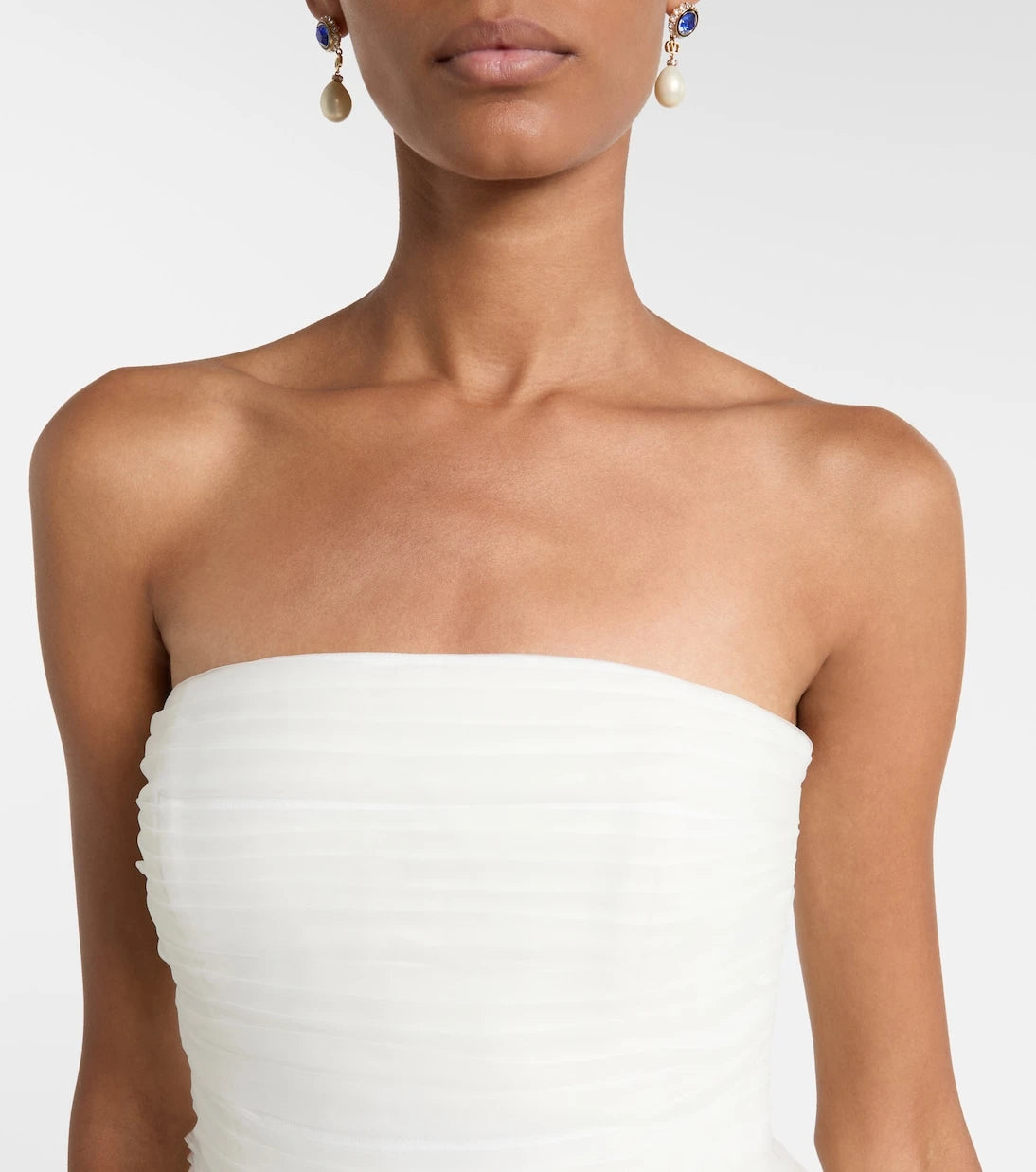 Rebecca Vallance - Bridal Willow ruffled mesh bustier gown