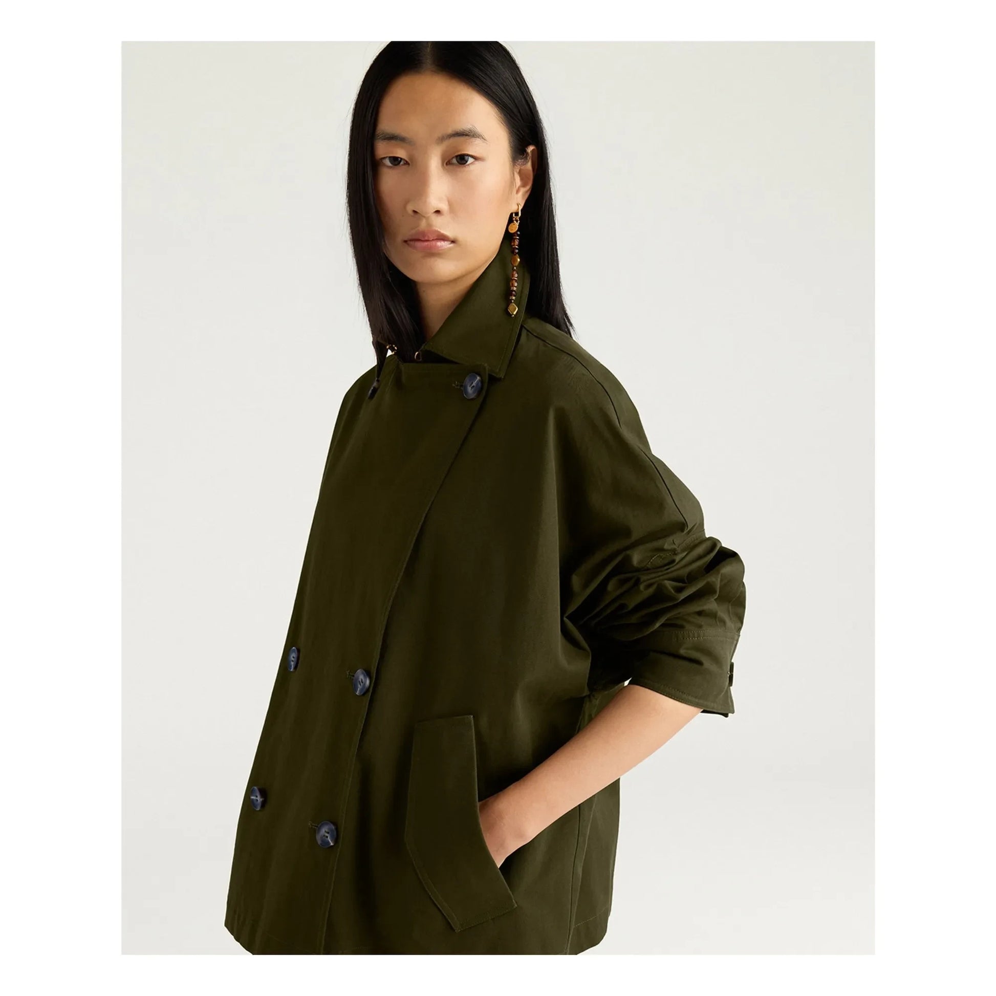 Momoni - Jemez coat | Khaki