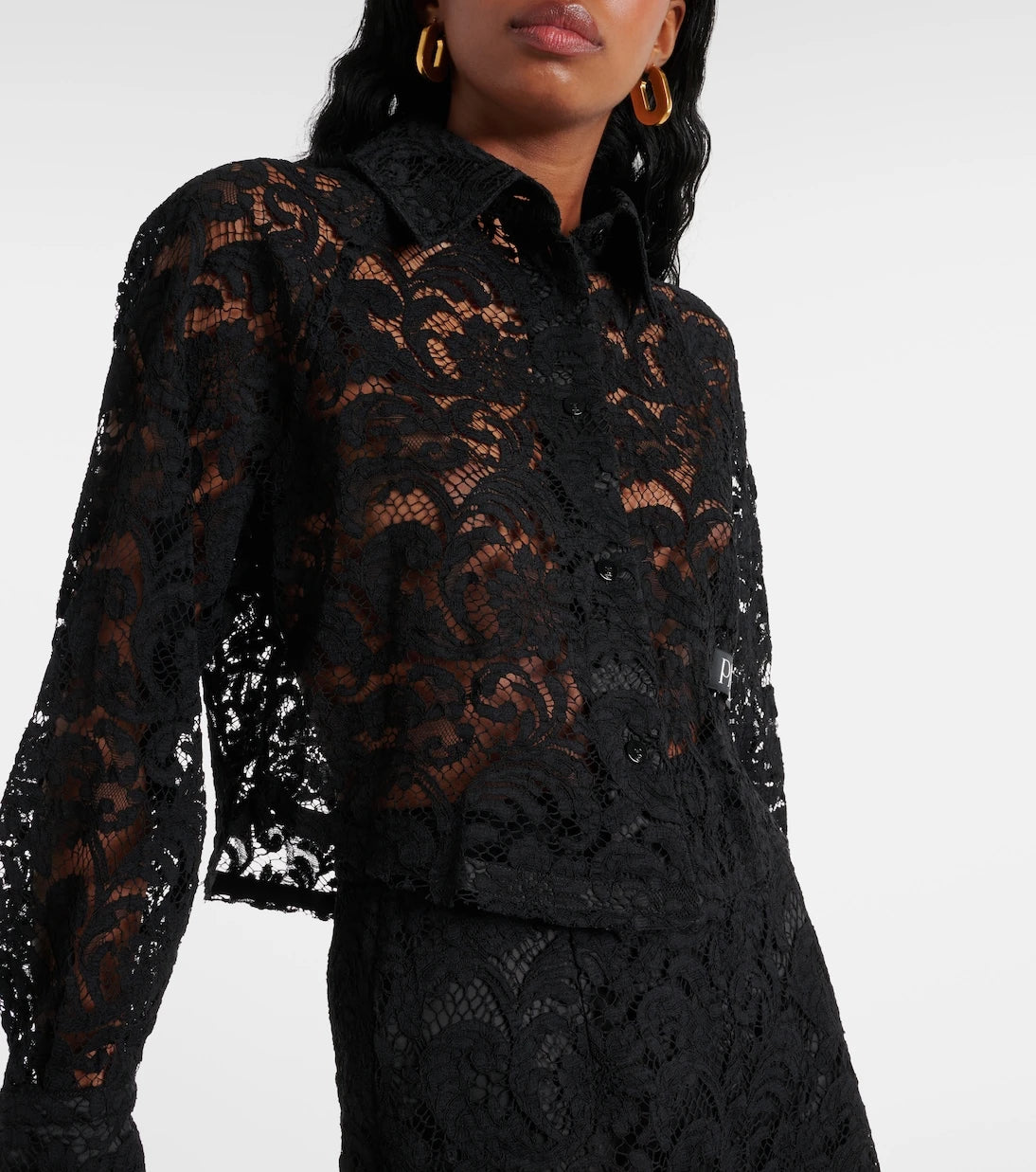 Patou - Cropped lace blouse