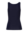 Navy Woolen Silk Tank Top