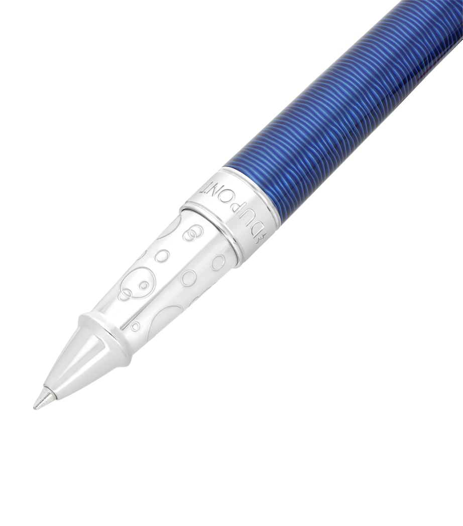 Gulf Stream Line D Eternity Rollerball Pen BLUE & PALLADIUM