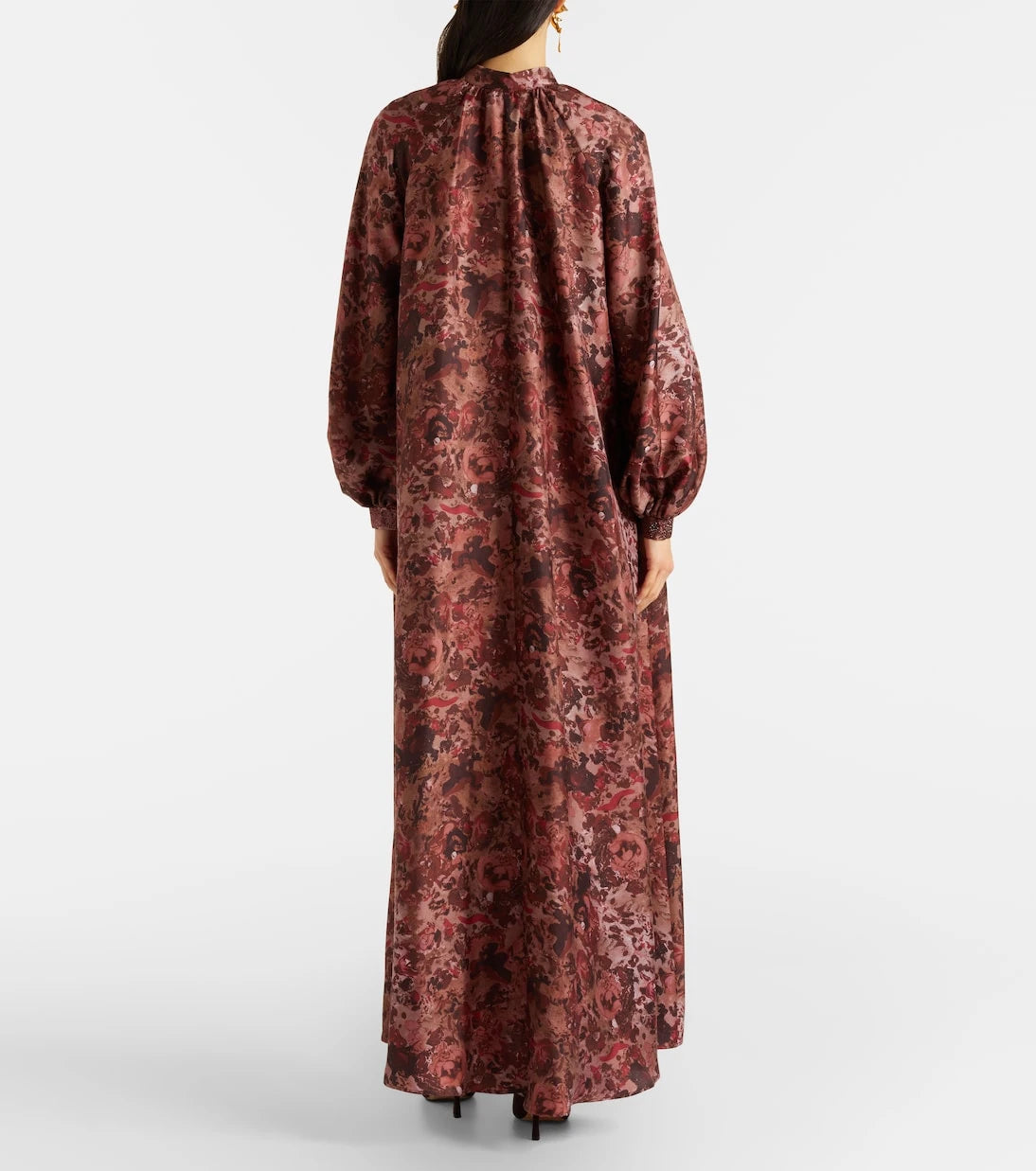 Max Mara - Alpe embellished silk maxi dress