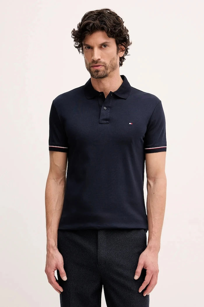 Tommy Hilfiger Yakalı Pamuklu Tişört