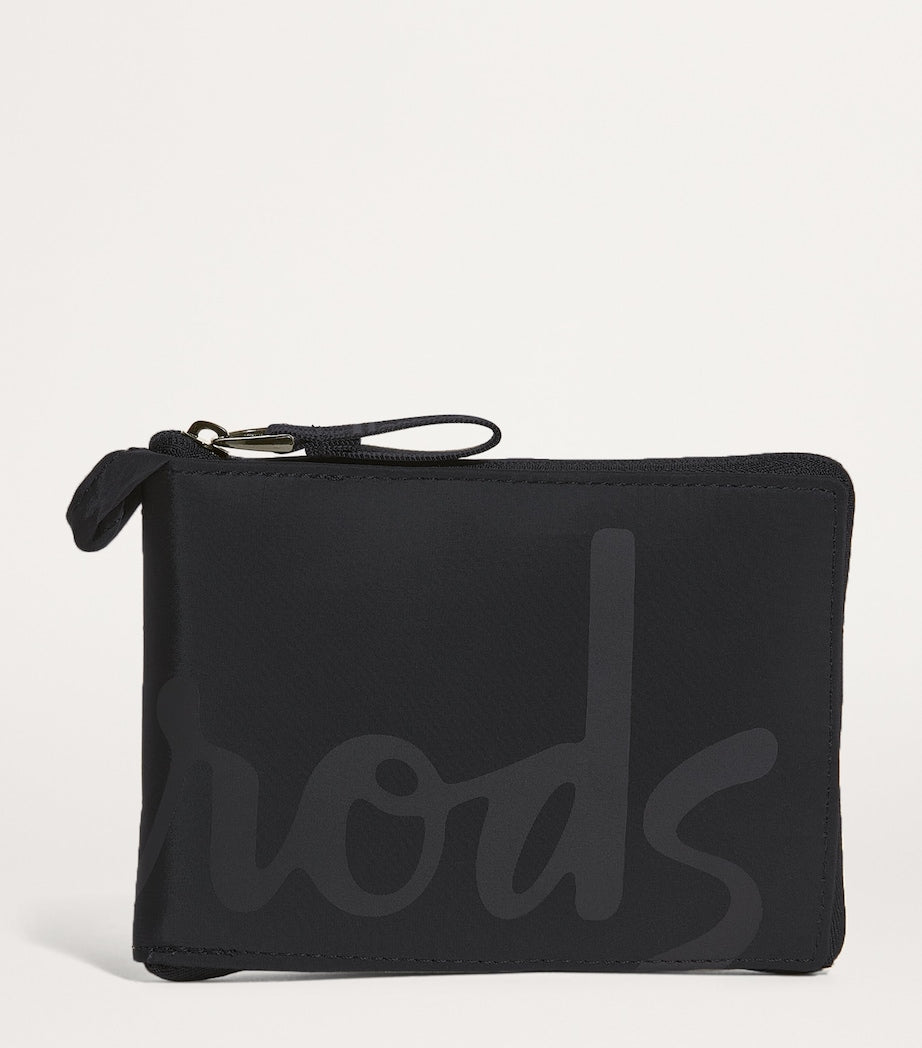 Black Logo Pocket Shopper Bag