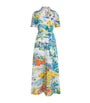 Mary Katrantzou Multi Satin Como Shirt Midi Dress