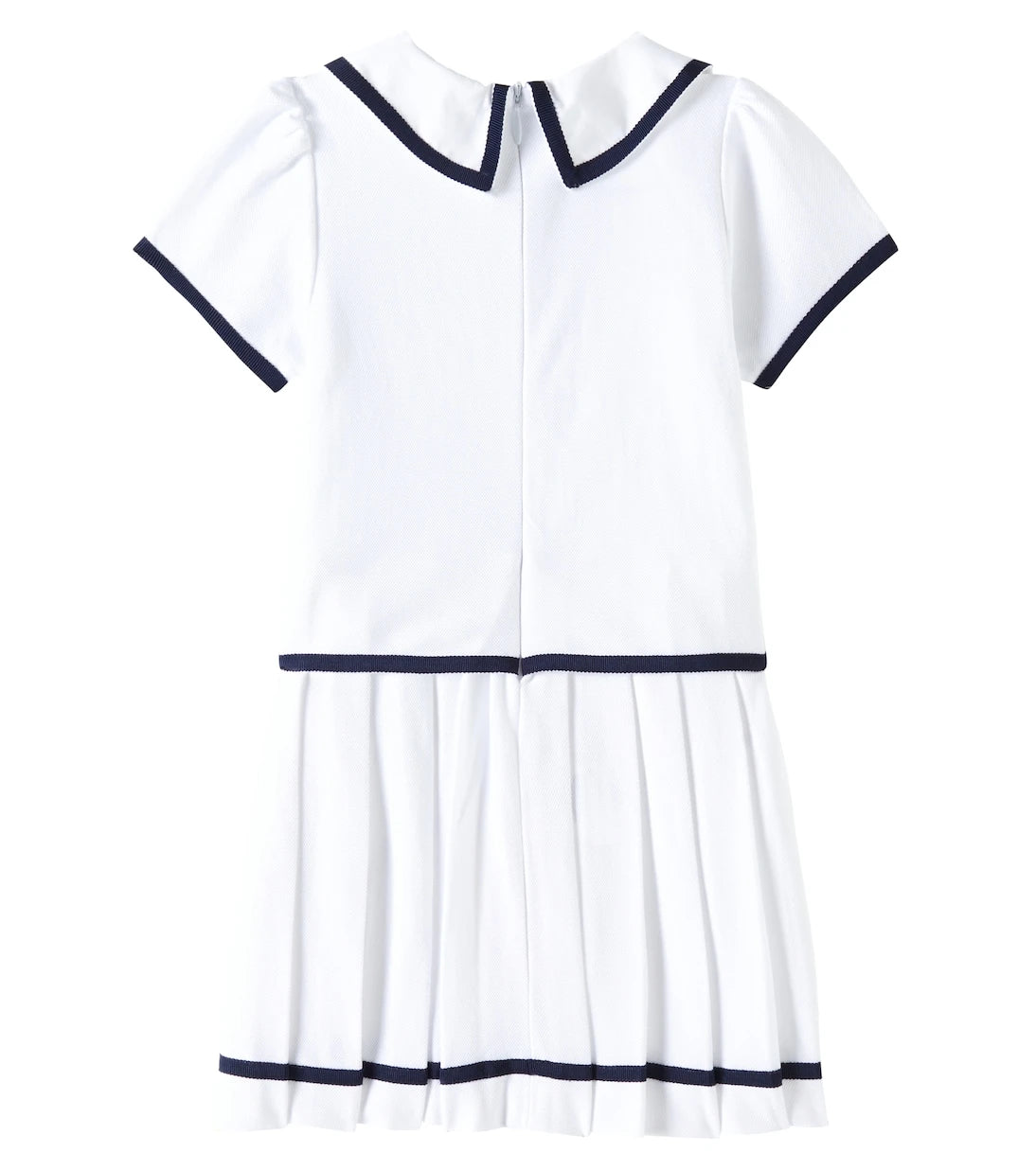 Patachou - Bow-detail pleated cotton dress