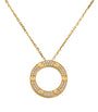 Yellow Gold and Diamond LOVE Necklace
