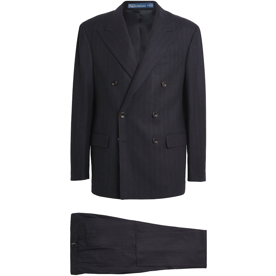 Wool Chalk-Stripe 2-Piece Suit