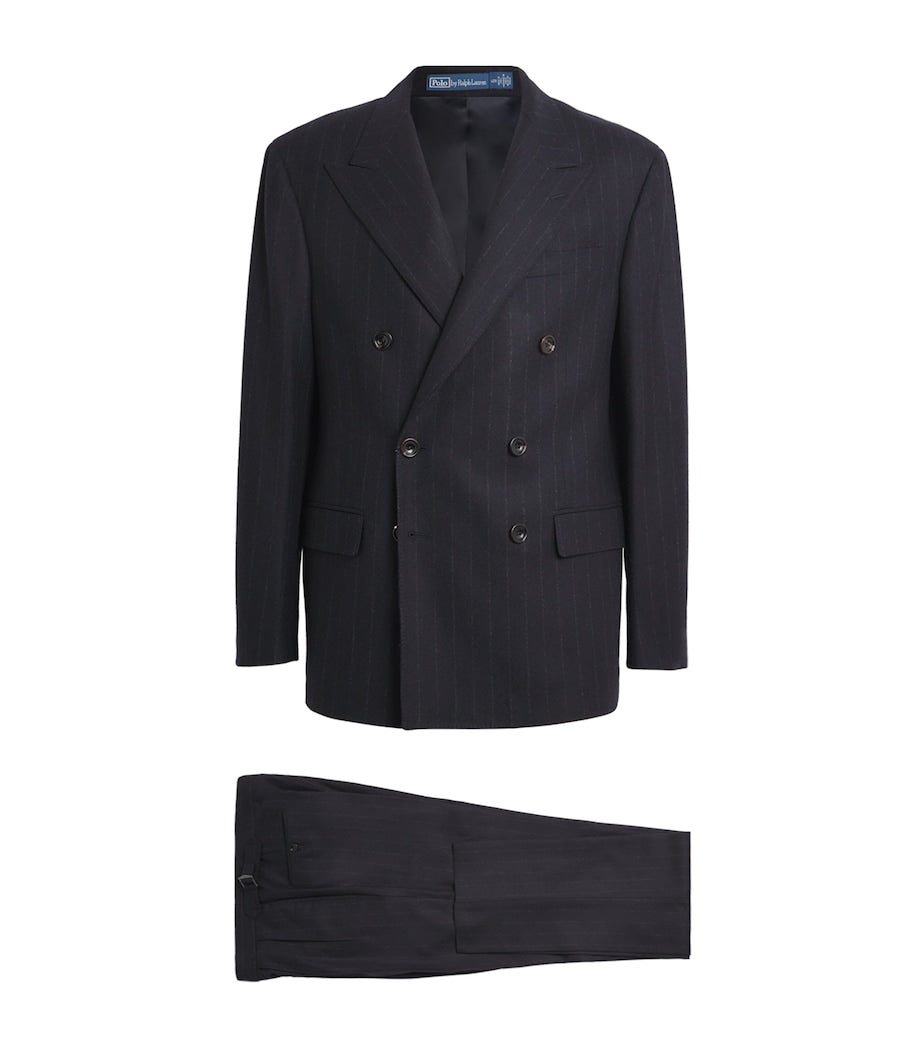 Wool Chalk-Stripe 2-Piece Suit