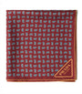 Burgundy Silk Paisley Print Scarf