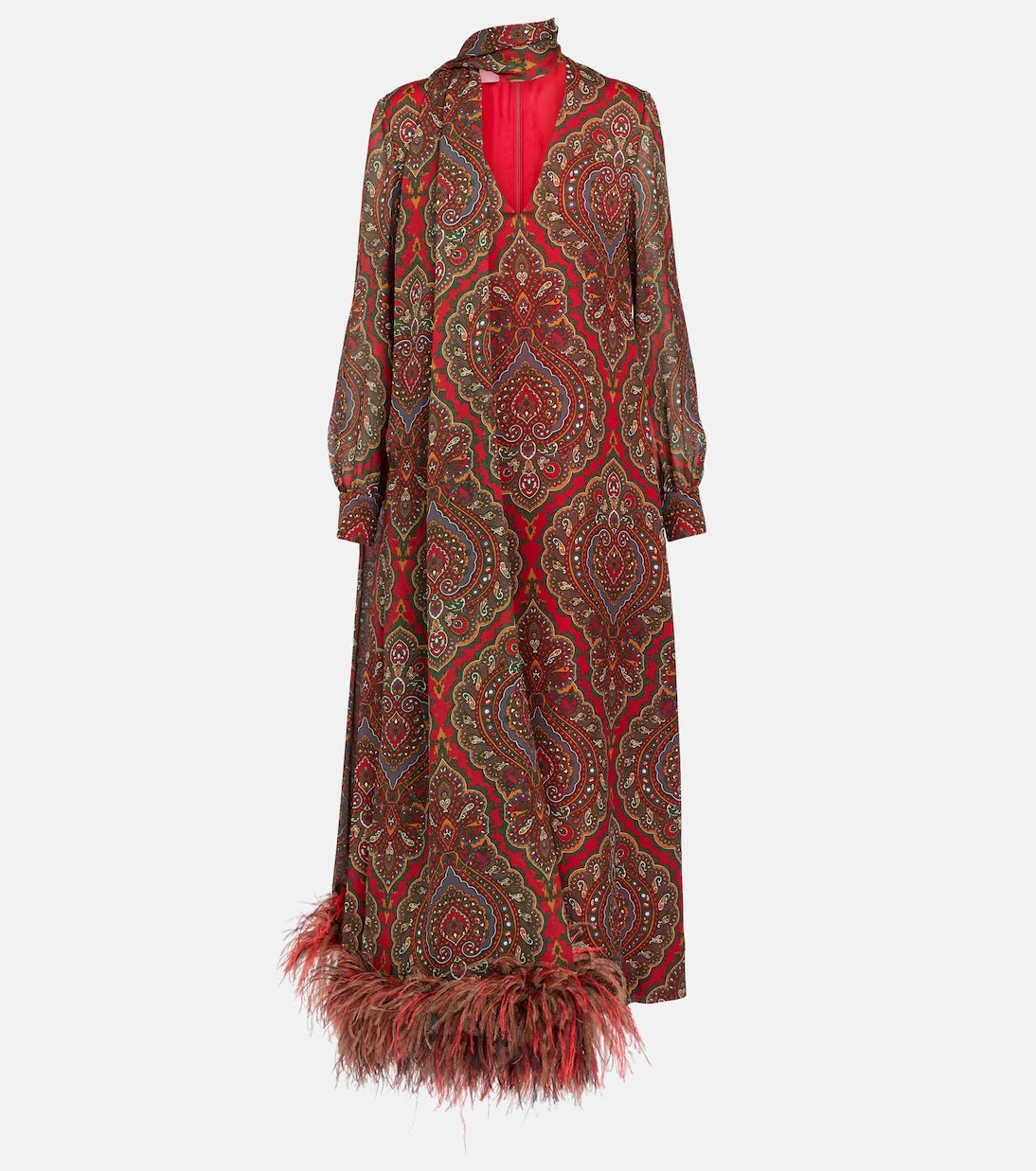 Valentino - Voyage Imaginaire silk georgette gown