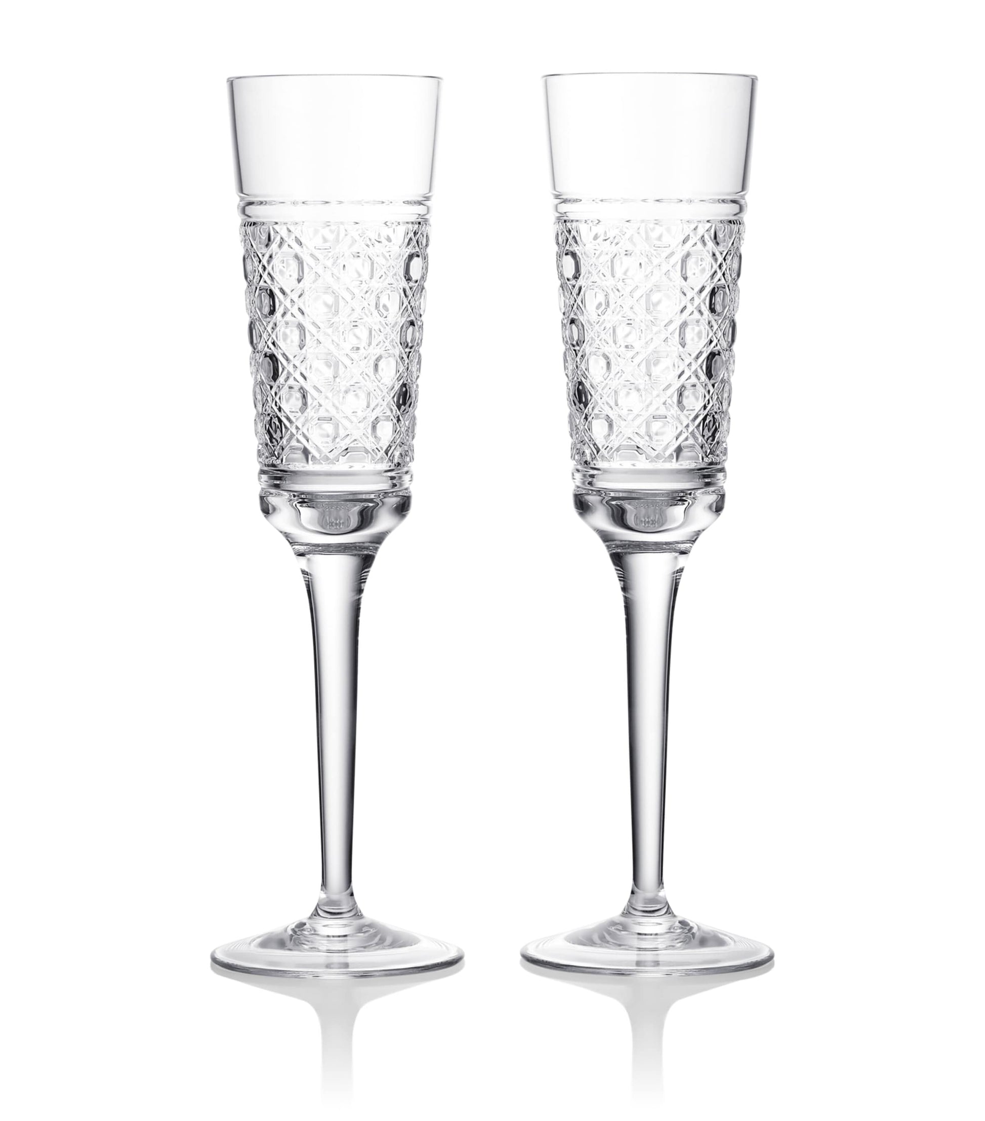 Set of 2 Crystal Opulence Champagne Flutes (185ml)