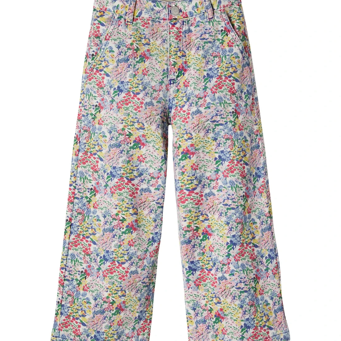 The New Society - Floral wide-leg jeans