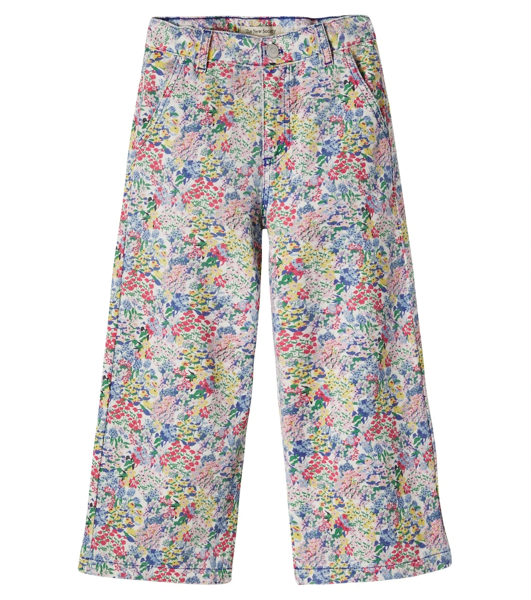 The New Society - Floral wide-leg jeans