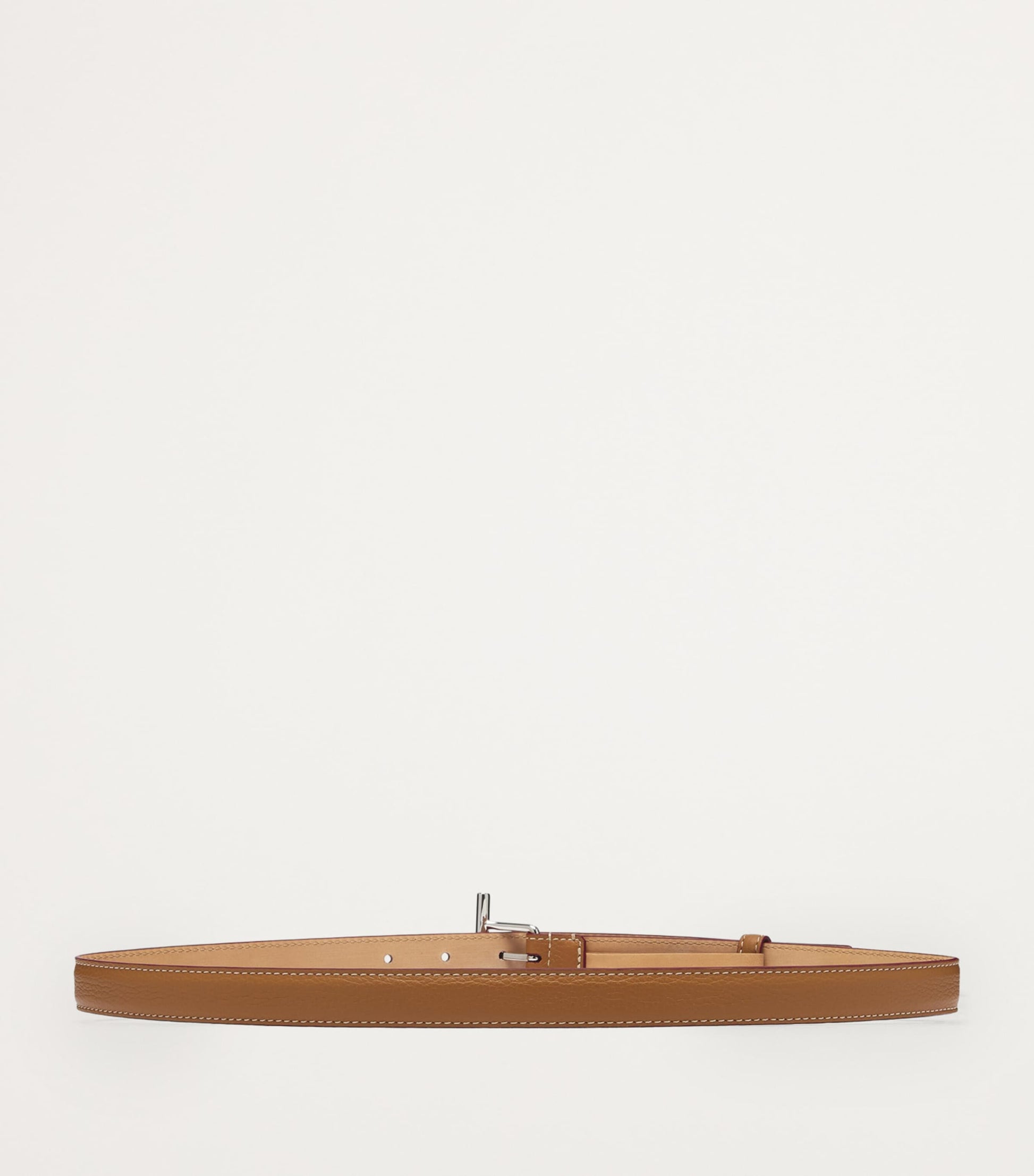 Brown Leather T-Bar Belt