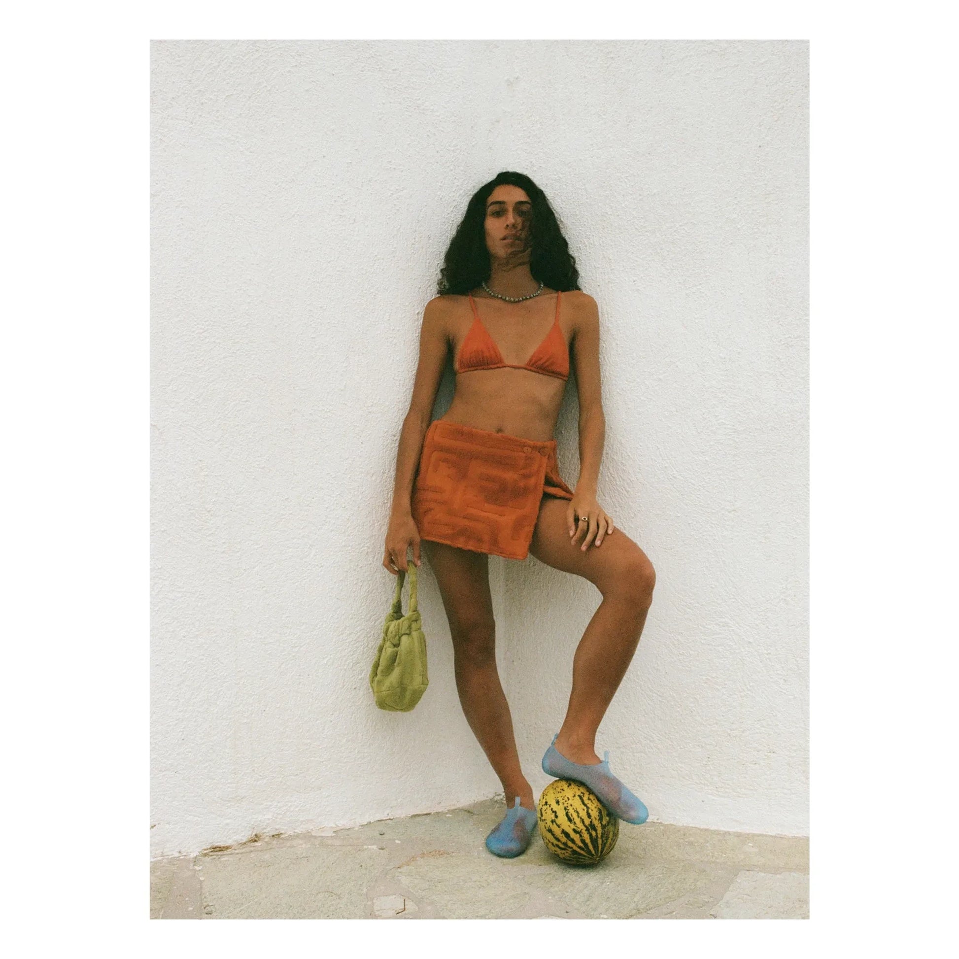 Soleil Soleil - Terrycloth skirt | Terracotta
