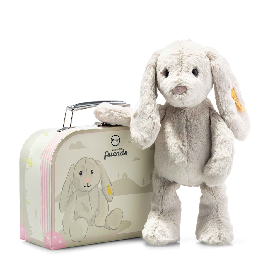 Steiff Hoppie Soft Toy in Suitcase (26cm)